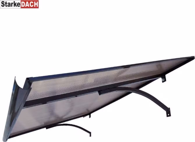 Baumera STARKEDACH T-160 aluminium overkapping, bruin, 160 x 100 x 30 cm, met 6 mm polycarbonaat coating
