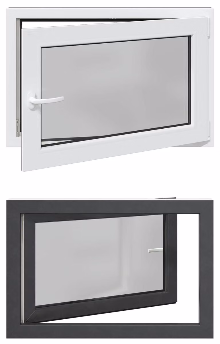 vidaXL Kipp- en draaikraam voor kelder, model RISOR, B: 90 cm, D: 60 cm