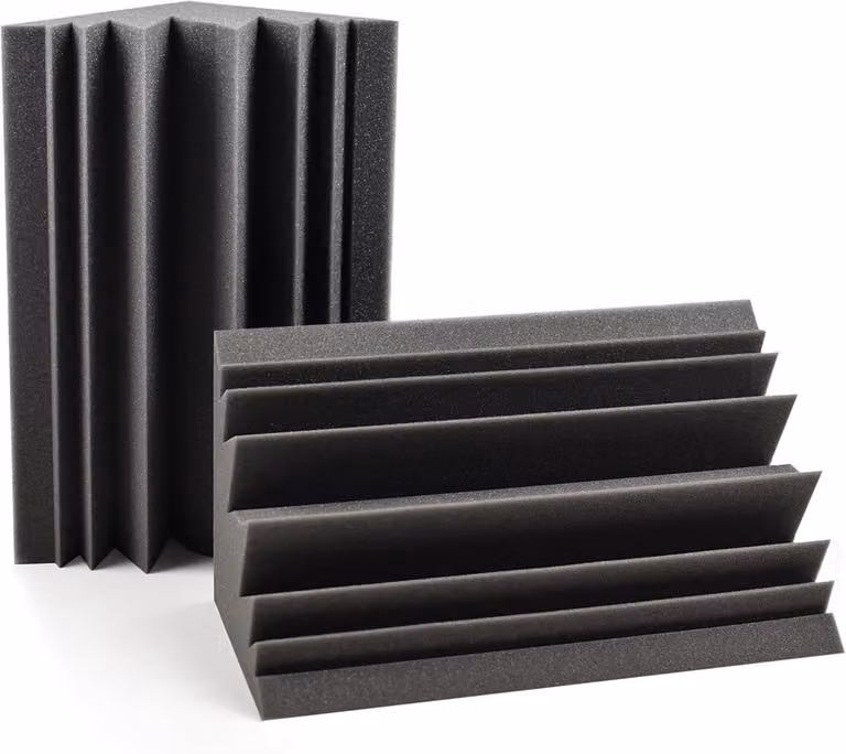 Akoestisch Schuim Bass Trap Kiezelsteenval - 2 stuks - Grijs - B: 40 cm, D: 28 cm, H: 20 cm