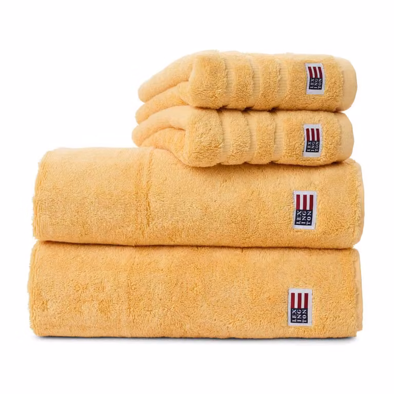 Lexington Icons Original badhanddoek - Sunny yellow - 70 x 130 cm