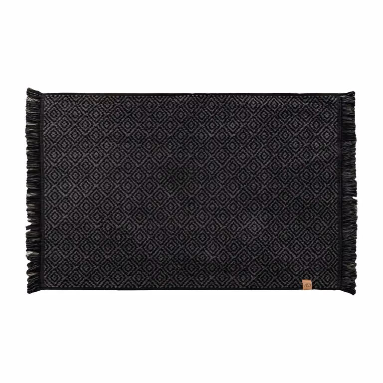 Mette Ditmer Morocco badmat Black-grey B: 80 cm, D: 50 cm