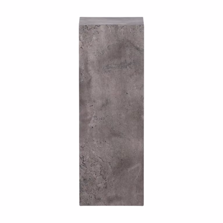 QUVIO Cato zuil - Industrieel Design - Grijze Steenlook - B: 23 cm, D: 23 cm, H: 65 cm