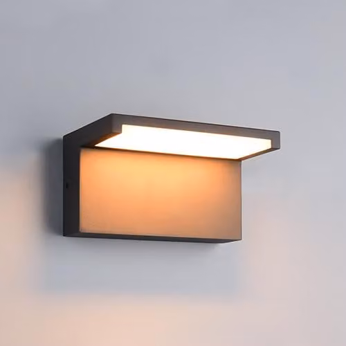 Trio Moderne wandlamp Ravi antraciet met aluminium afwerking