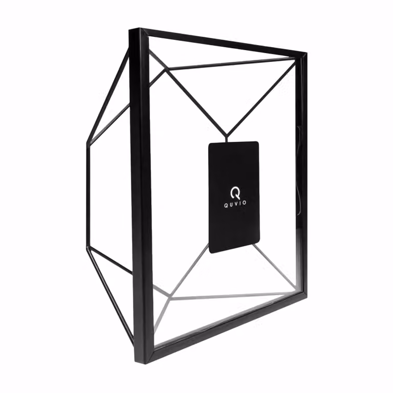 QUVIO Fotolijst Hexagon - Zwart - B/D/H: 15 x 6,5 x 20,5 cm