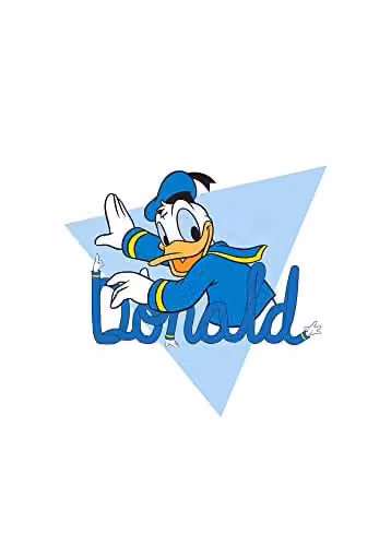 Komar Disney Donald Duck Triangle Poster, Multicolour, 50 x 70 cm