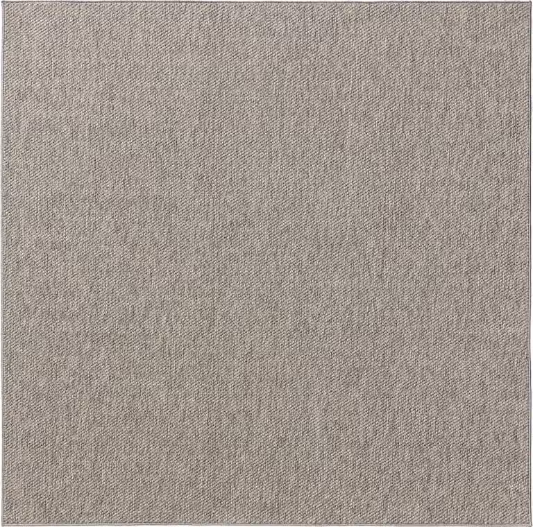 Interiyou Asti Binnen- en buitentapijt, lichtgrijs, 195 x 195 cm