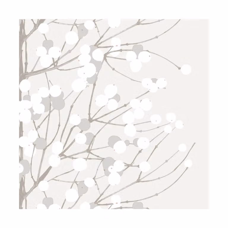 Marimekko Lumimarja servet 20-pack Wit 33 x 33 cm
