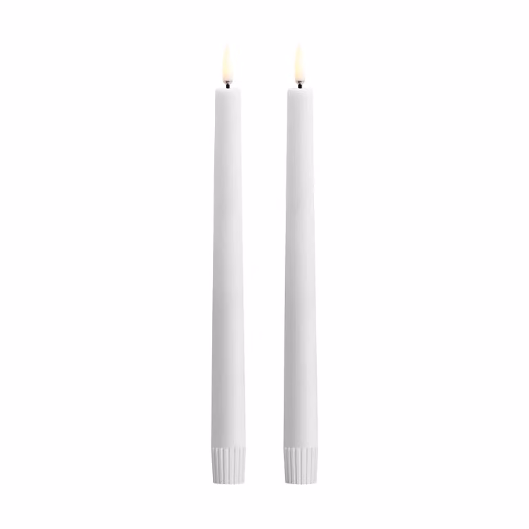 Uyuni Lighting LED kaars wit 2-pack Ø2,3 x 25,2 cm
