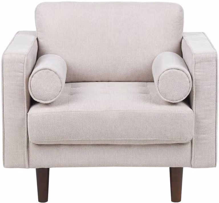 NURMO Woonkamer set 4-zits Lichtbeige Polyester