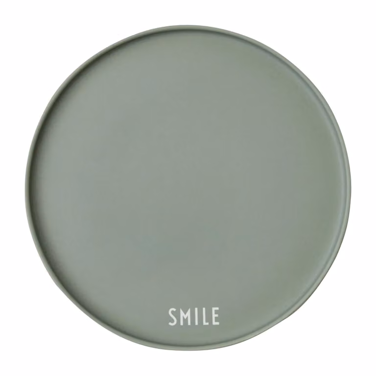 Design Letters Favoriet Bord Smile-green Ø22 cm