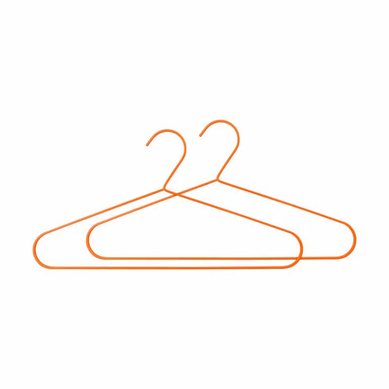 Mette Ditmer Hang-it kledinghanger 2-pack Oranje