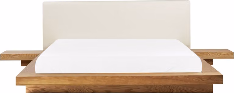 ZEN - Futon tweepersoonsbed - Lichtbruin - B/D: 160 x 200 cm - MDF