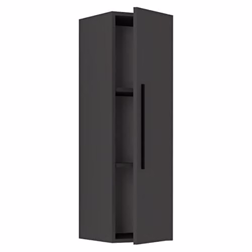 VCM Arila L Verticaal Wandplank Antraciet H: 95 x B: 30 x D: 30 cm