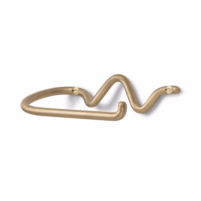 Ferm Living Curvature toiletrolhouder Messing Goud