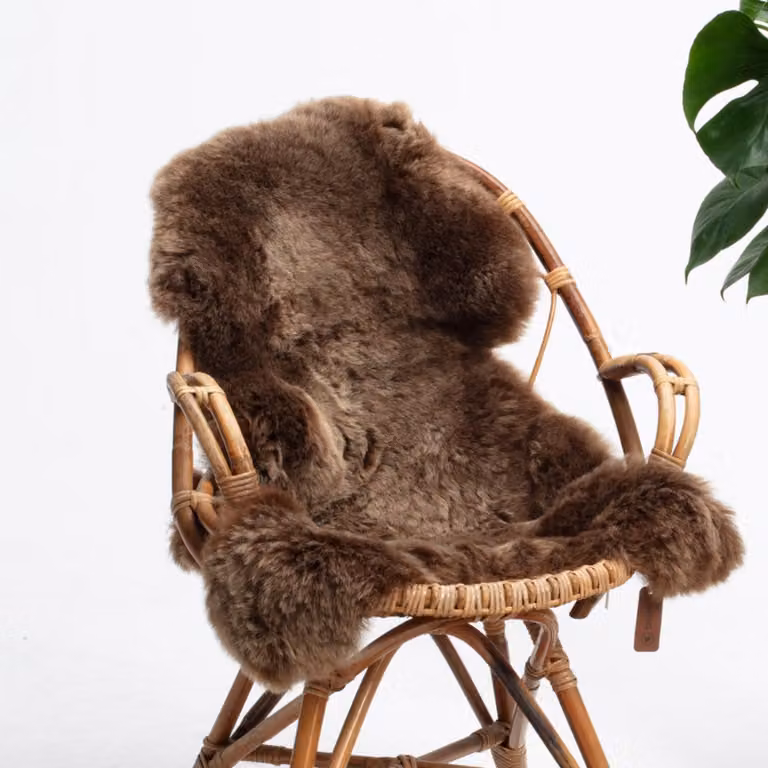 SHEEPY Sólveig Schapenvacht Bruin Maat S (90-100 cm)