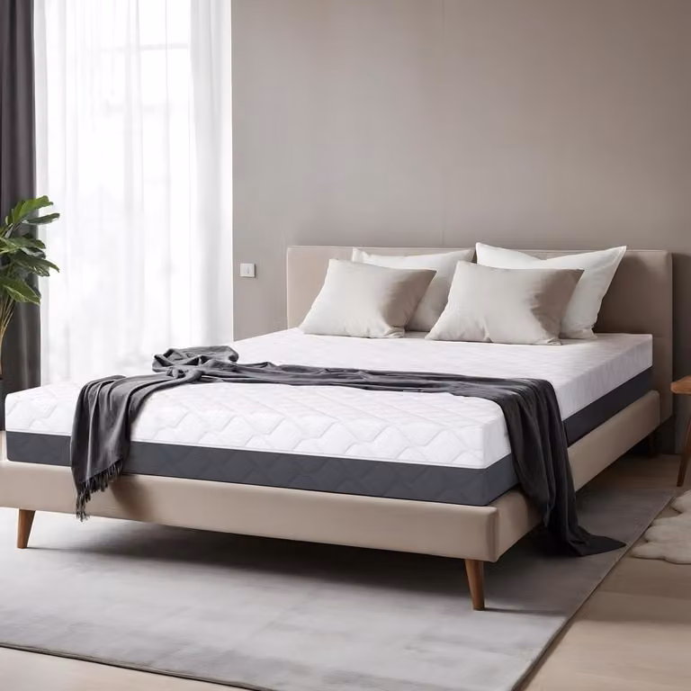 Blauw Waterfoam Matras voor Tweepersoonsbedden - Comfortabel en Ademend - 90 x 200 cm