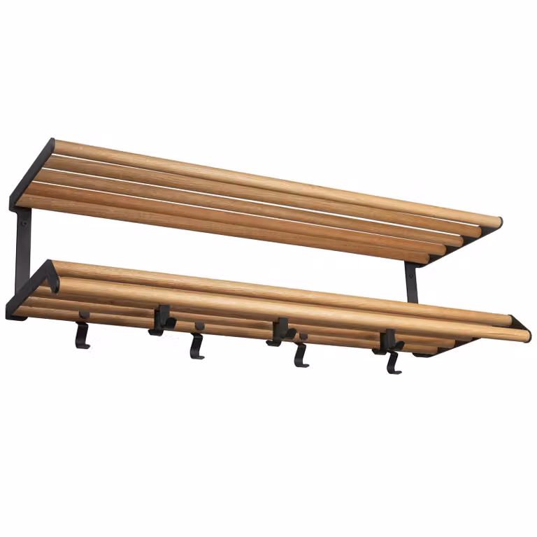 Essem Design Tamburin kapstok Eikenhout-zwart 100 cm