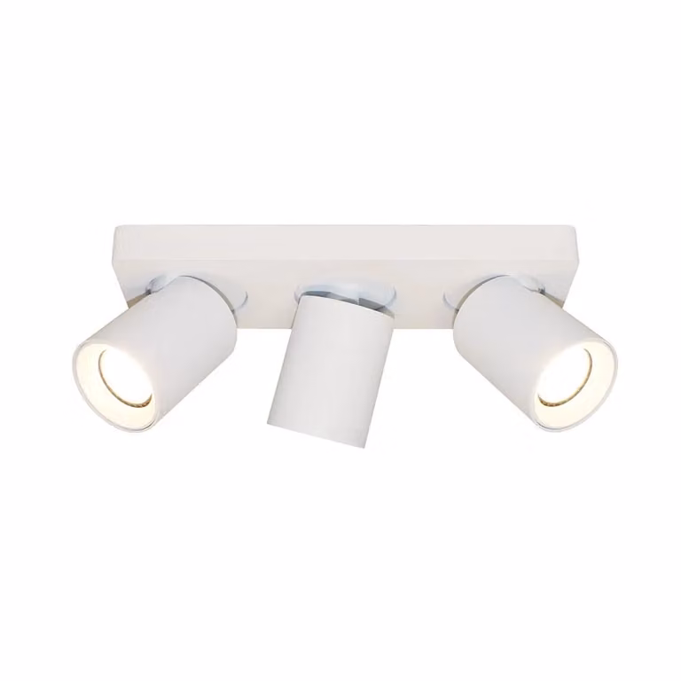 Artdelight Megano 3-lichts opbouwspot wit