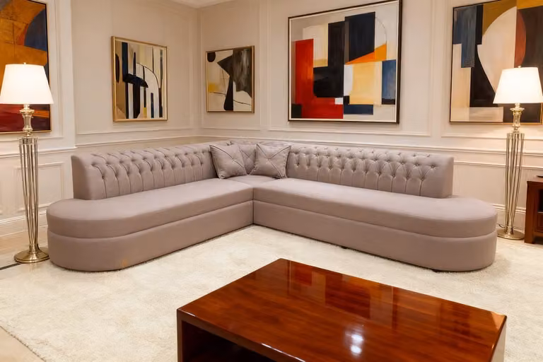 Valencia Chester Hoekbank met decoratiekussens