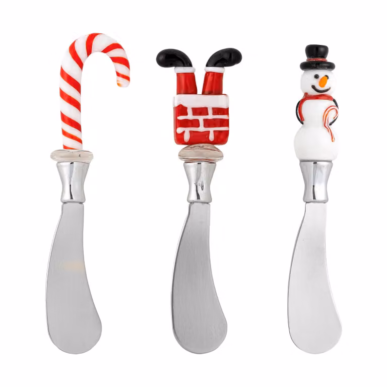 Bloomingville Misa botermes-set Rood, 3 delen, Lengte: 16,5 cm