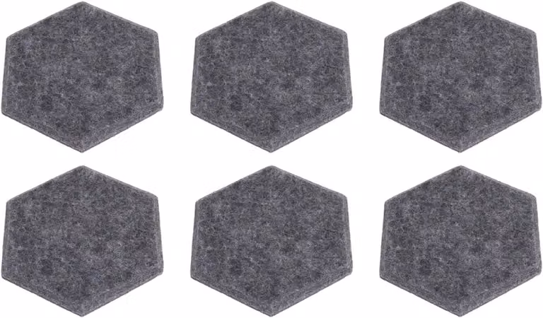 Akoestische Panelen Donkergrijs - 12 Stuks - Hoge Dichtheid Polyester voor Geluidsabsorptie