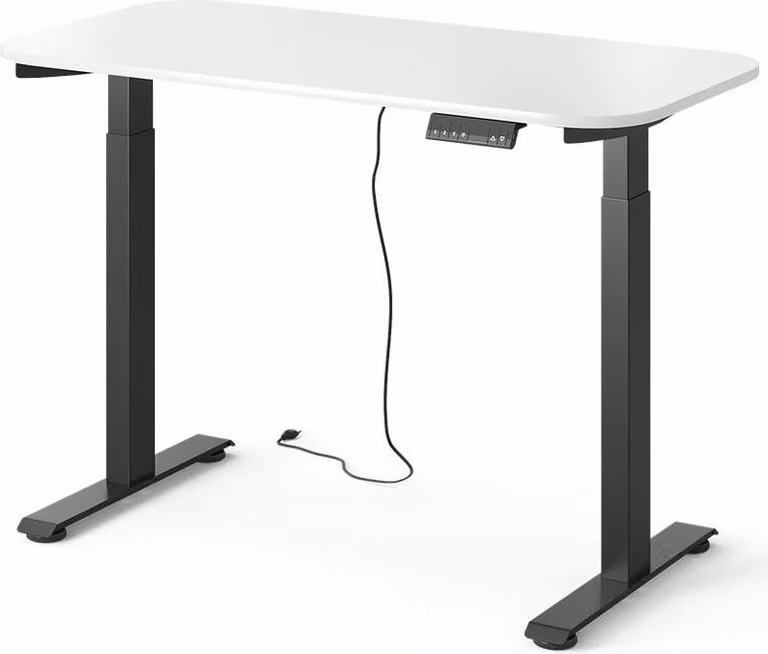 VICCO Elevate Bureau met 2 motoren, Zwart/wit, Breedte: 120 cm, Diepte: 60 cm