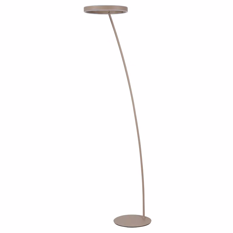 Highlight Emma moderne vloerlamp in zandbruin van metaal