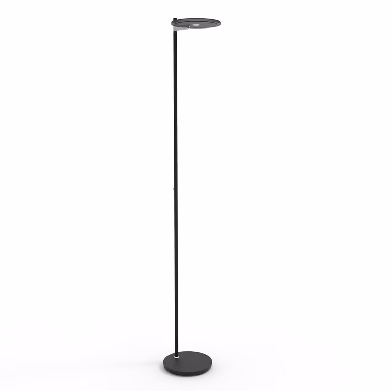 Steinhauer Turound Led vloerlamp - Zwart - Smoke Glas - 187 cm