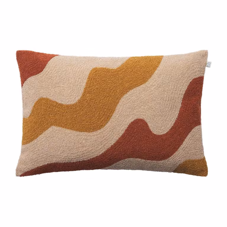 Chhatwal & Jonsson Lodi kussenhoes Terracotta-tan-masala yellow, 40 x 60 cm
