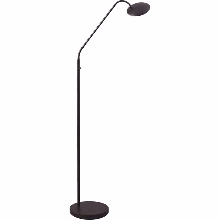 Masterlight Scala Flex leeslamp zwart metalen vloerlamp