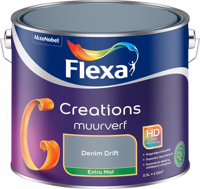 Flexa Creations Muurverf Extra Mat - Denim Drift - 2,5 L