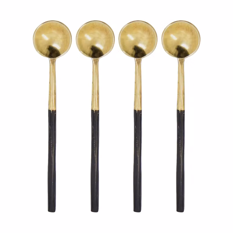 House Doctor Lepel 4-pack Antiek messing goud mat