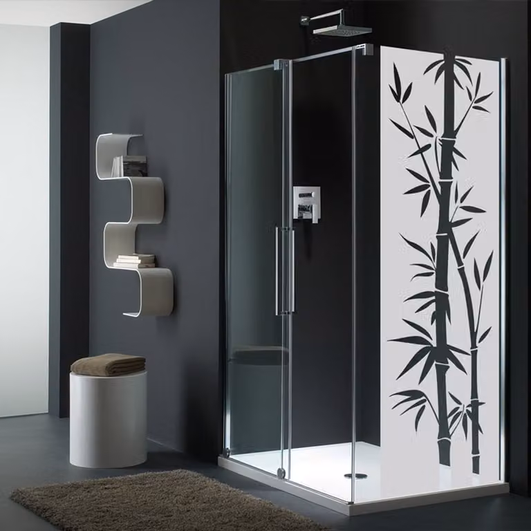 Ambiance Sticker Privacy raamfolie Exotisch bamboe Zelfklevend voor ramen en douchedeuren B/D/H: 160 x 45 cm