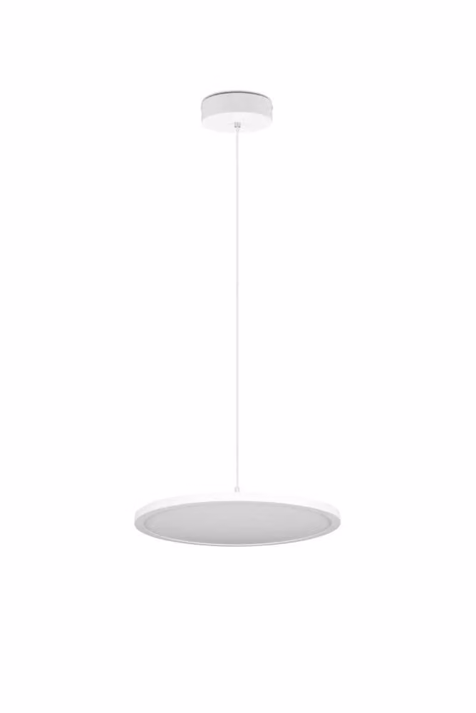 Trio Tray Witte Moderne Ronde Hanglamp van Metaal Ø 40 cm