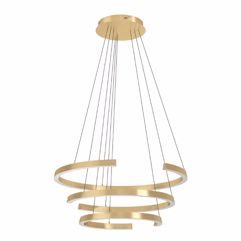 Stars of Light Design hanglamp Labonete goud/messing B: 80 cm, D: 80 cm, H: 180 cm