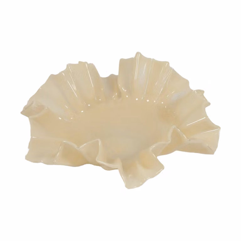 Olsson & Jensen Loa schaal groot Vanille 32 cm
