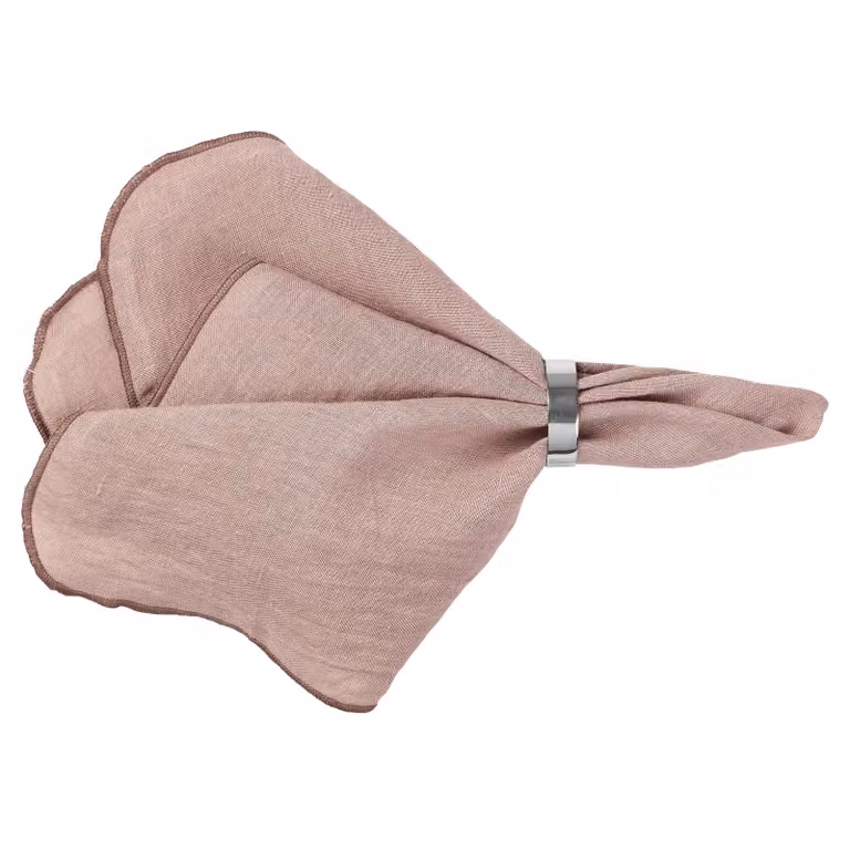 Broste Copenhagen Gracie linnen servetten roze