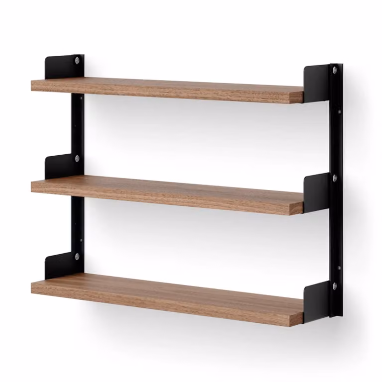 New Works Tea Shelf wandplank Walnoot B: 62,5 cm, H: 46 cm