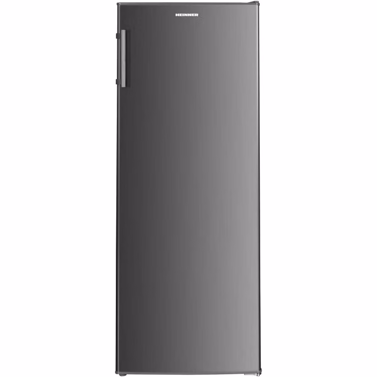 Heinner HF-HM242XE++ koelkast, 242 liter, roestvrij staal, 4 glazen planken