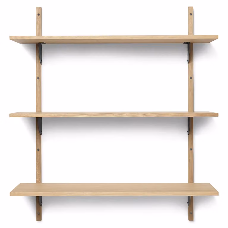 Ferm Living Sector plank triple wide Eiken-zwart