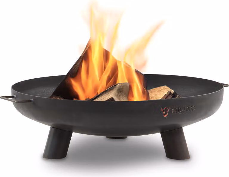 BBQ-Toro Vuurkorf Zwart met Driepoot voor Tuin en Terras, Diameter: 70 cm