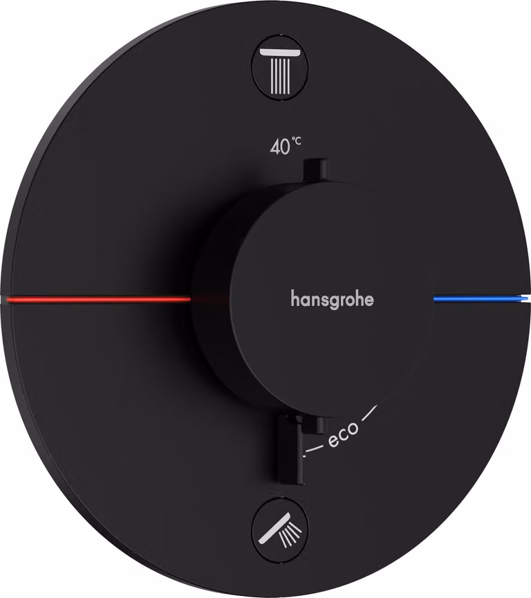 Hansgrohe ShowerSelect Comfort S thermostaat model UP voor 2 verbruikers met geïntegreerde beveiligingscombinatie