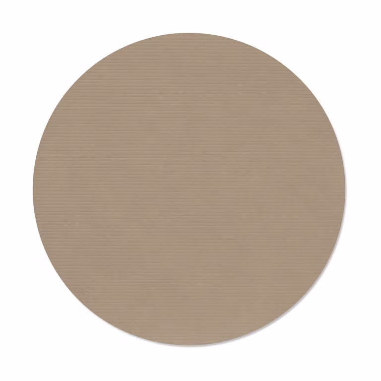 LIND DNA Corduroy placemat Clay brown, cirkel, L