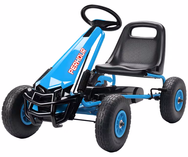 AIYAPLAY Gokart met handrem, verstelbare stoel en voor- en achteruitversnelling