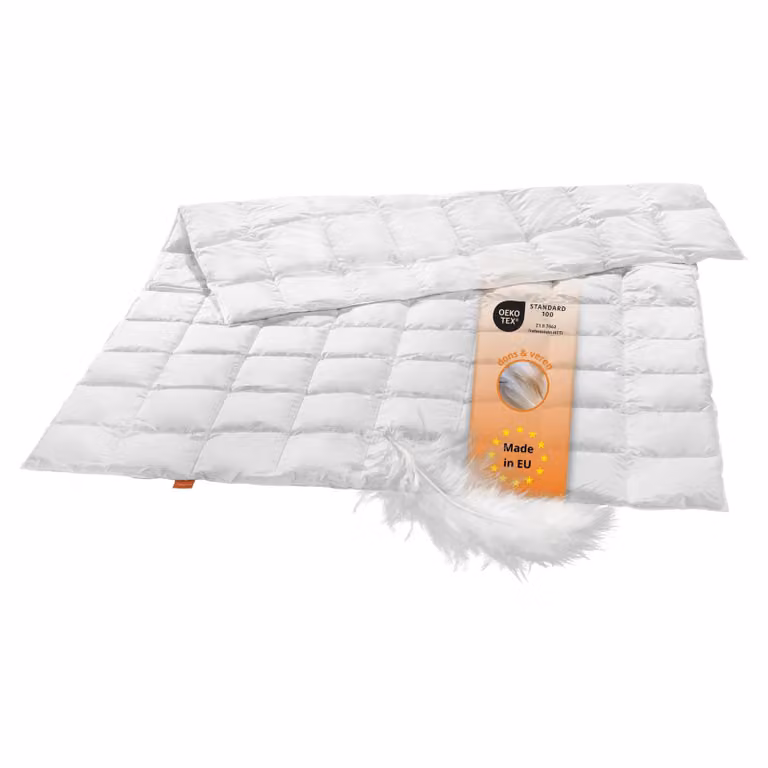 Sleepling Extra licht donzen dekbed, 155 x 220 cm, 90% dons en 10% veren, doorgestikt