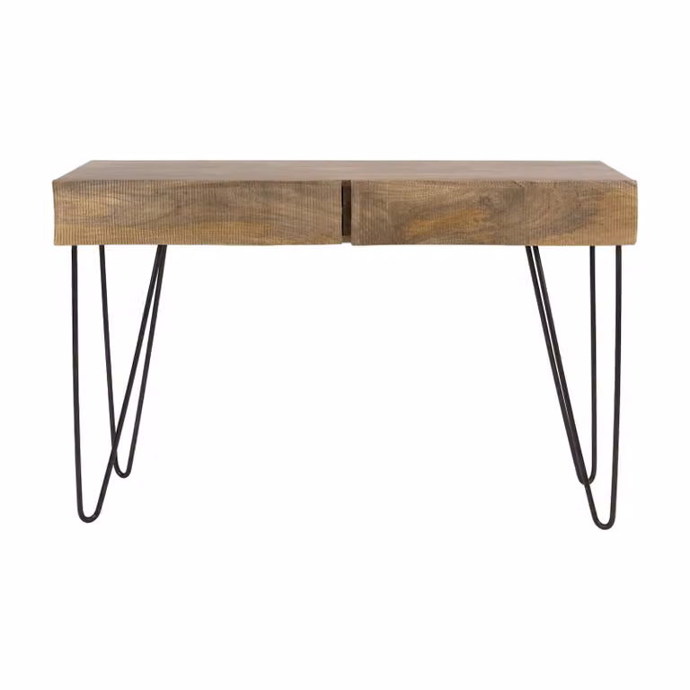 Nest of Nora Sidetable Saga - 2 lades van massief mangohout - Zand