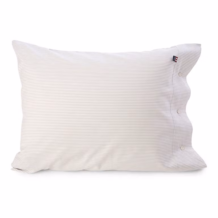 Lexington Icons Pin Point kussensloop Beige-white 50 x 60 cm