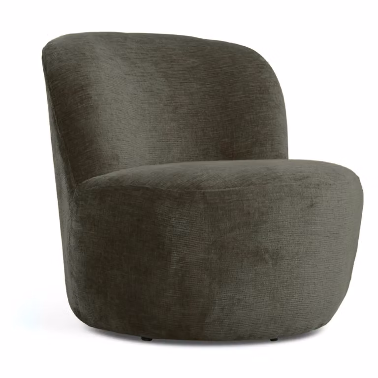 Nest of Nora Stoffen fauteuil Ember Lounge stoel - Groen