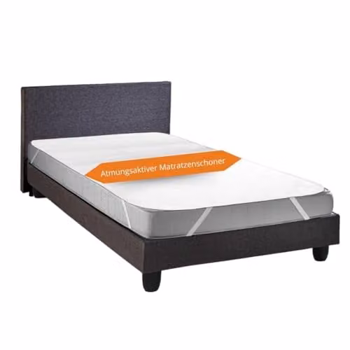 Sleepling Premium Molton Matrasbeschermer van 100% Katoen, 160 x 200 cm, Oeko-Tex-gecertificeerd en Ademend