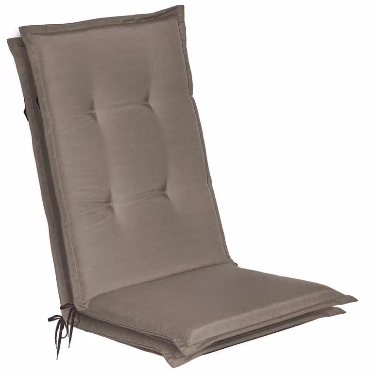 Beautissu set van 2 tuinstoelhoezen model Loft HL, kleur taupe, B: 120 cm, D: 50 cm, H: 6 cm